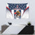 Custom United States Basketball Tapestry USA Eagle Mascot Style