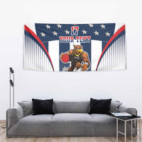 Custom United States Basketball Tapestry USA Eagle Mascot Style