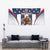 Custom United States Basketball Tapestry USA Eagle Mascot Style