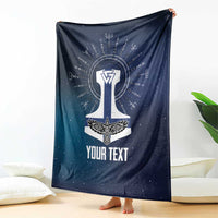 Personalized Finland Drakkar Vikings Blanket Suomi Flag Viking Thor Runes