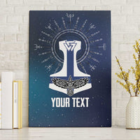 Personalized Finland Drakkar Vikings Canvas Wall Art Suomi Flag Viking Thor Runes