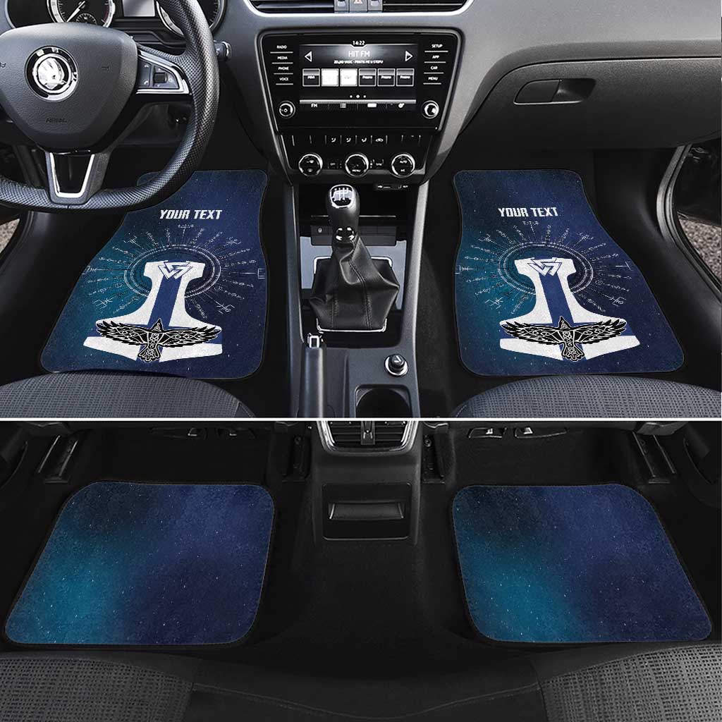 Personalized Finland Drakkar Vikings Car Mats Suomi Flag Viking Thor Runes