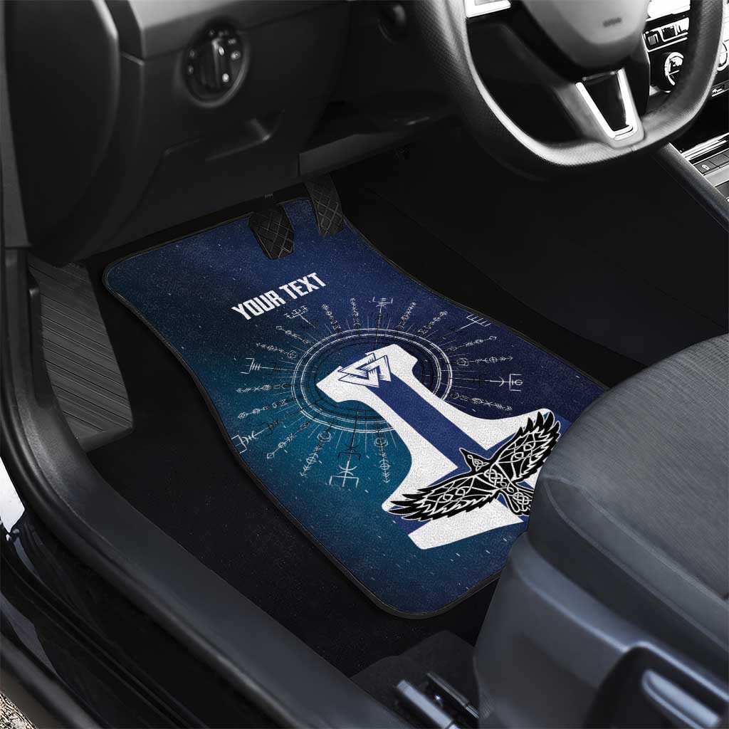 Personalized Finland Drakkar Vikings Car Mats Suomi Flag Viking Thor Runes