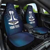 Personalized Finland Drakkar Vikings Car Seat Cover Suomi Flag Viking Thor Runes