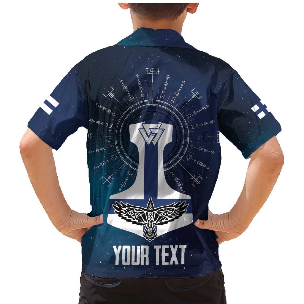 Personalized Finland Drakkar Vikings Family Matching Mermaid Dress and Hawaiian Shirt Suomi Flag Viking Thor Runes