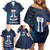 Personalized Finland Drakkar Vikings Family Matching Off Shoulder Short Dress and Hawaiian Shirt Suomi Flag Viking Thor Runes
