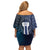 Personalized Finland Drakkar Vikings Family Matching Off Shoulder Short Dress and Hawaiian Shirt Suomi Flag Viking Thor Runes