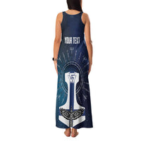 Personalized Finland Drakkar Vikings Family Matching Tank Maxi Dress and Hawaiian Shirt Suomi Flag Viking Thor Runes