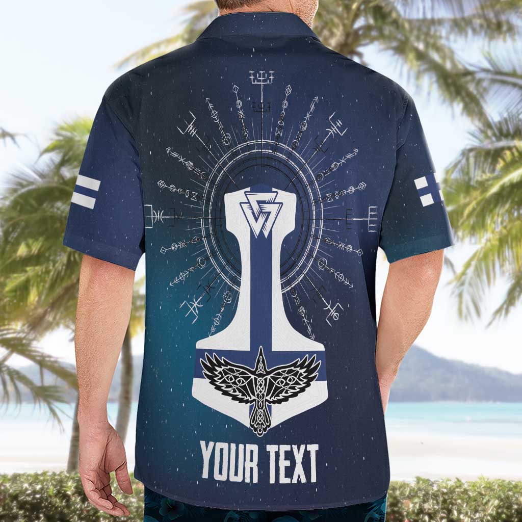 Personalized Finland Drakkar Vikings Hawaiian Shirt Suomi Flag Viking Thor Runes
