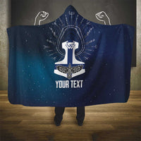 Personalized Finland Drakkar Vikings Hooded Blanket Suomi Flag Viking Thor Runes