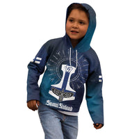 Personalized Finland Drakkar Vikings Kid Hoodie Suomi Flag Viking Thor Runes