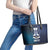 Personalized Finland Drakkar Vikings Leather Tote Bag Suomi Flag Viking Thor Runes
