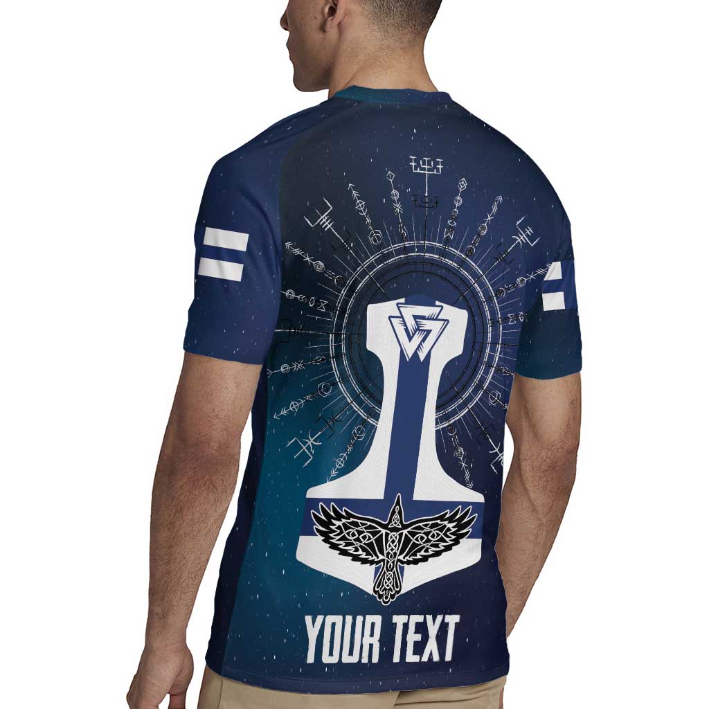 Personalized Finland Drakkar Vikings Rugby Jersey Suomi Flag Viking Thor Runes