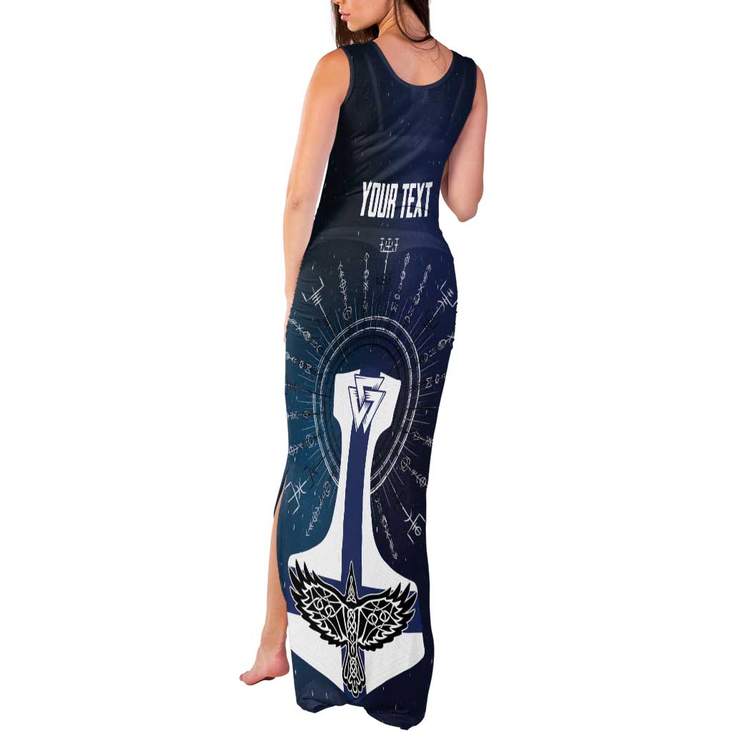 Personalized Finland Drakkar Vikings Tank Maxi Dress Suomi Flag Viking Thor Runes