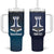 Personalized Finland Drakkar Vikings Tumbler With Handle Suomi Flag Viking Thor Runes