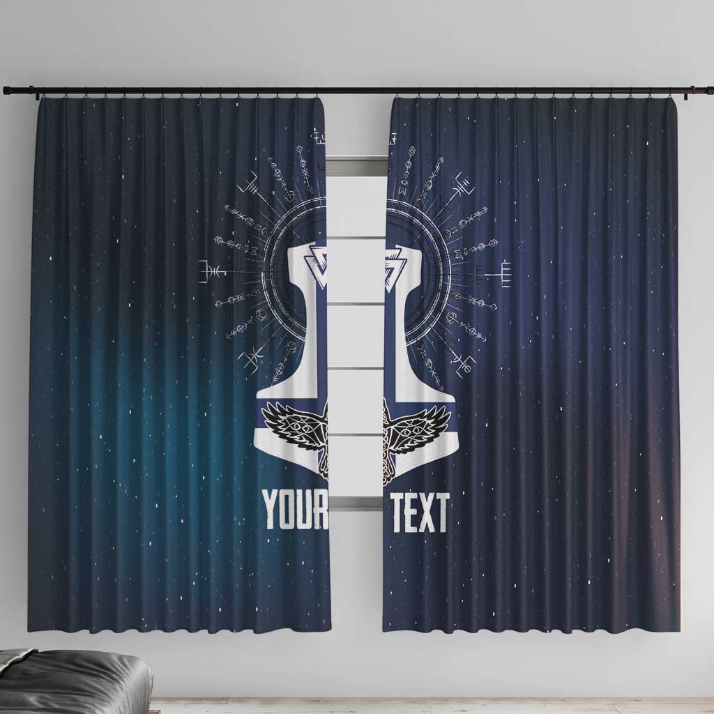 Personalized Finland Drakkar Vikings Window Curtain Suomi Flag Viking Thor Runes