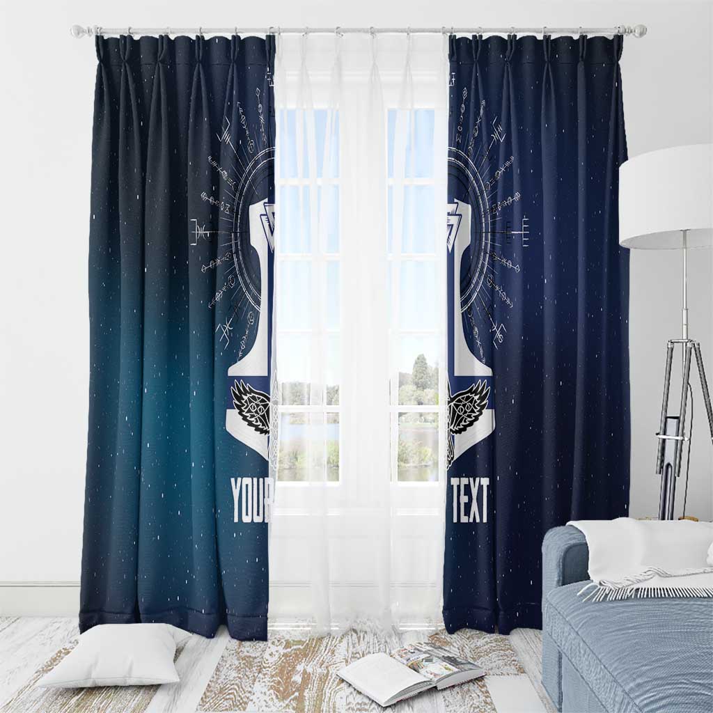 Personalized Finland Drakkar Vikings Window Curtain Suomi Flag Viking Thor Runes