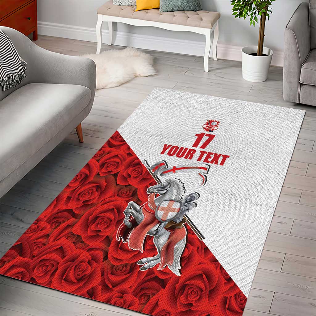 Custom England Field Hockey Champions Area Rug Old Georgians Hockey Club Sporty Style