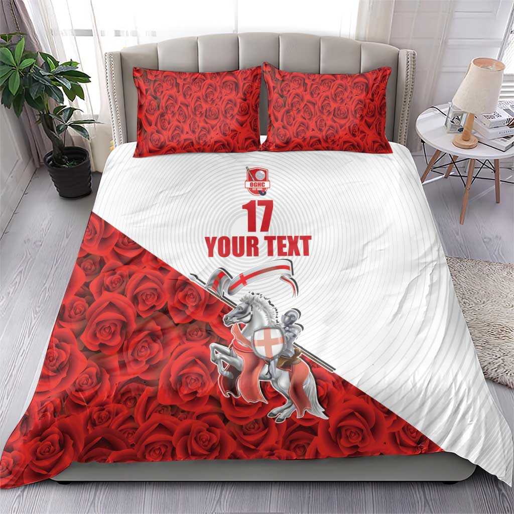 Custom England Field Hockey Champions Bedding Set Old Georgians Hockey Club Sporty Style