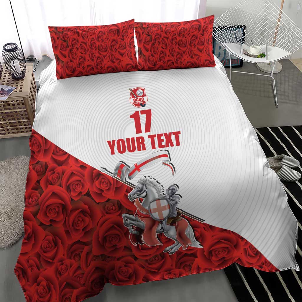 Custom England Field Hockey Champions Bedding Set Old Georgians Hockey Club Sporty Style