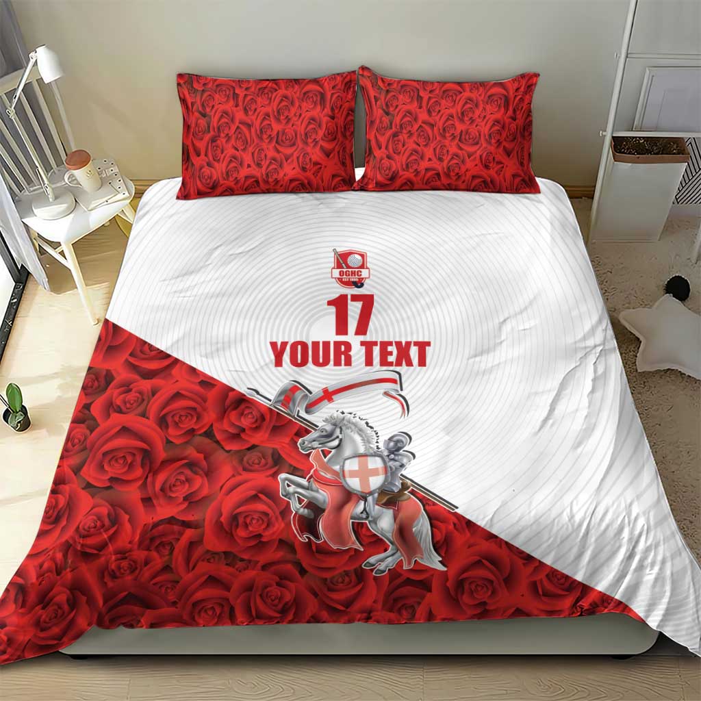 Custom England Field Hockey Champions Bedding Set Old Georgians Hockey Club Sporty Style