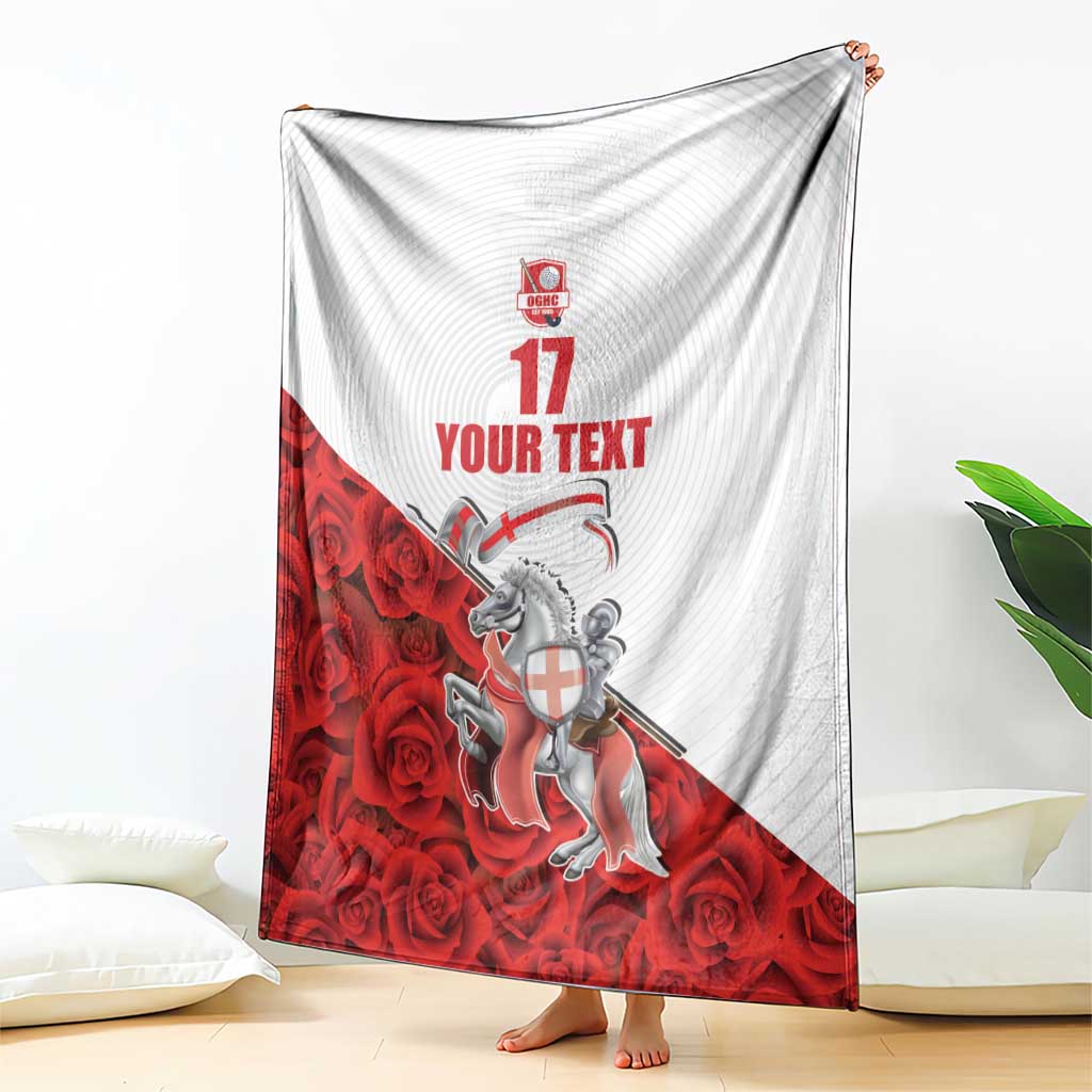 Custom England Field Hockey Champions Blanket Old Georgians Hockey Club Sporty Style