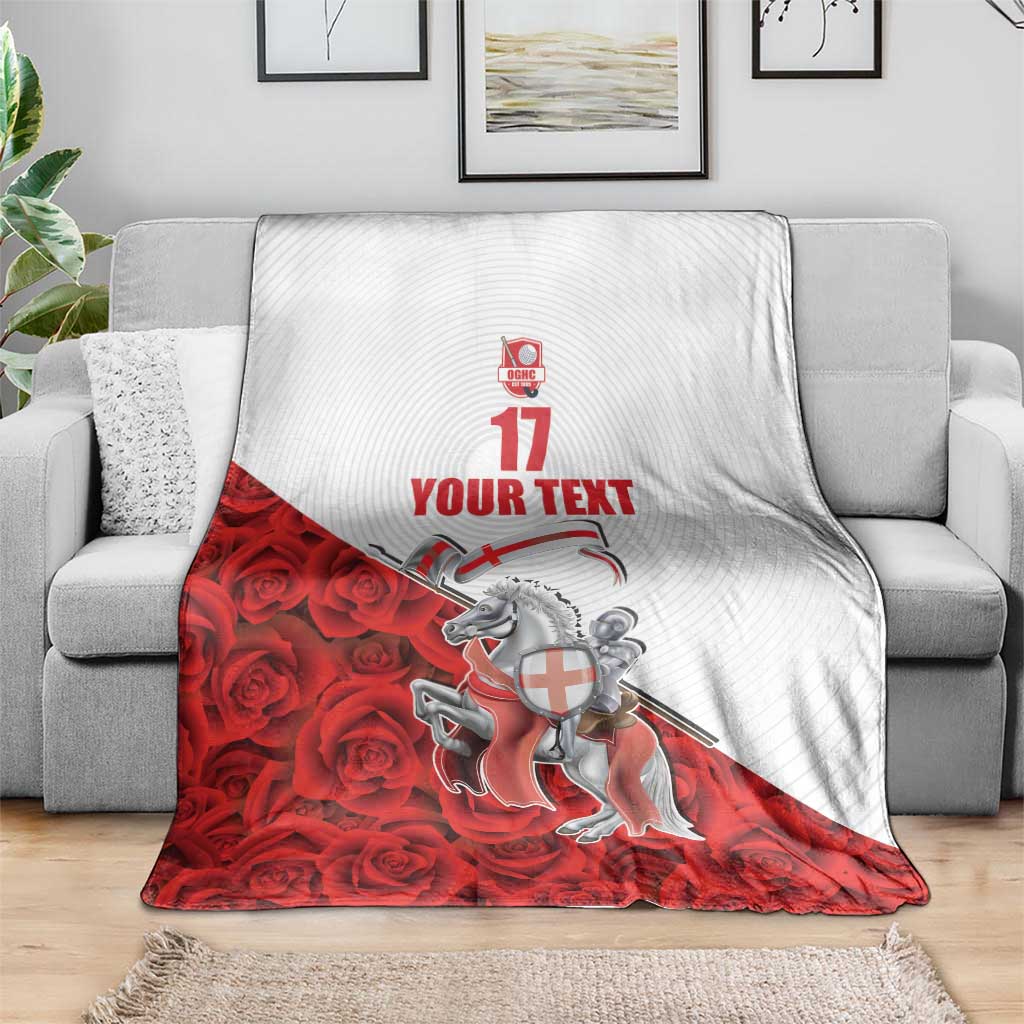 Custom England Field Hockey Champions Blanket Old Georgians Hockey Club Sporty Style