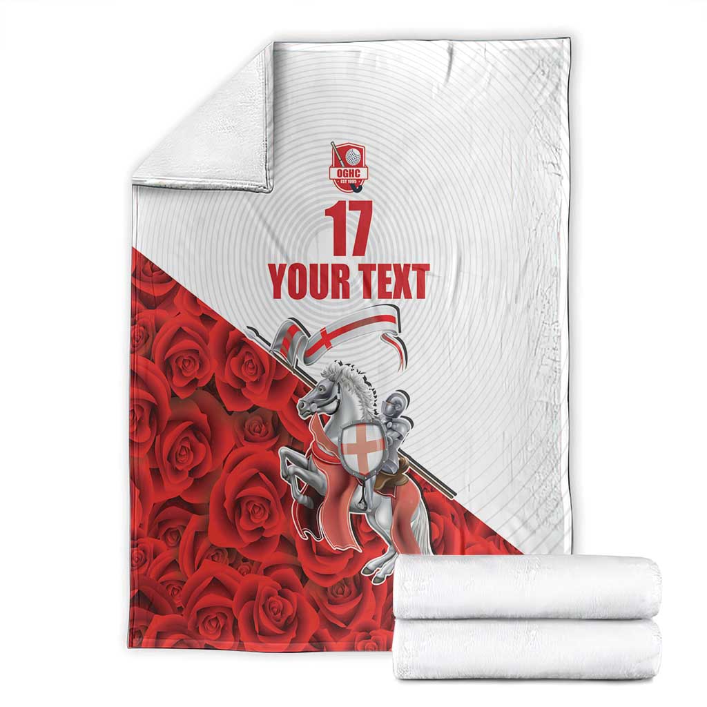 Custom England Field Hockey Champions Blanket Old Georgians Hockey Club Sporty Style