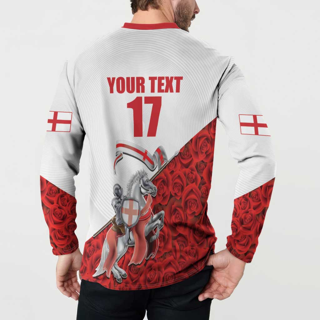 Custom England Field Hockey Champions Button Sweatshirt Old Georgians Hockey Club Sporty Style