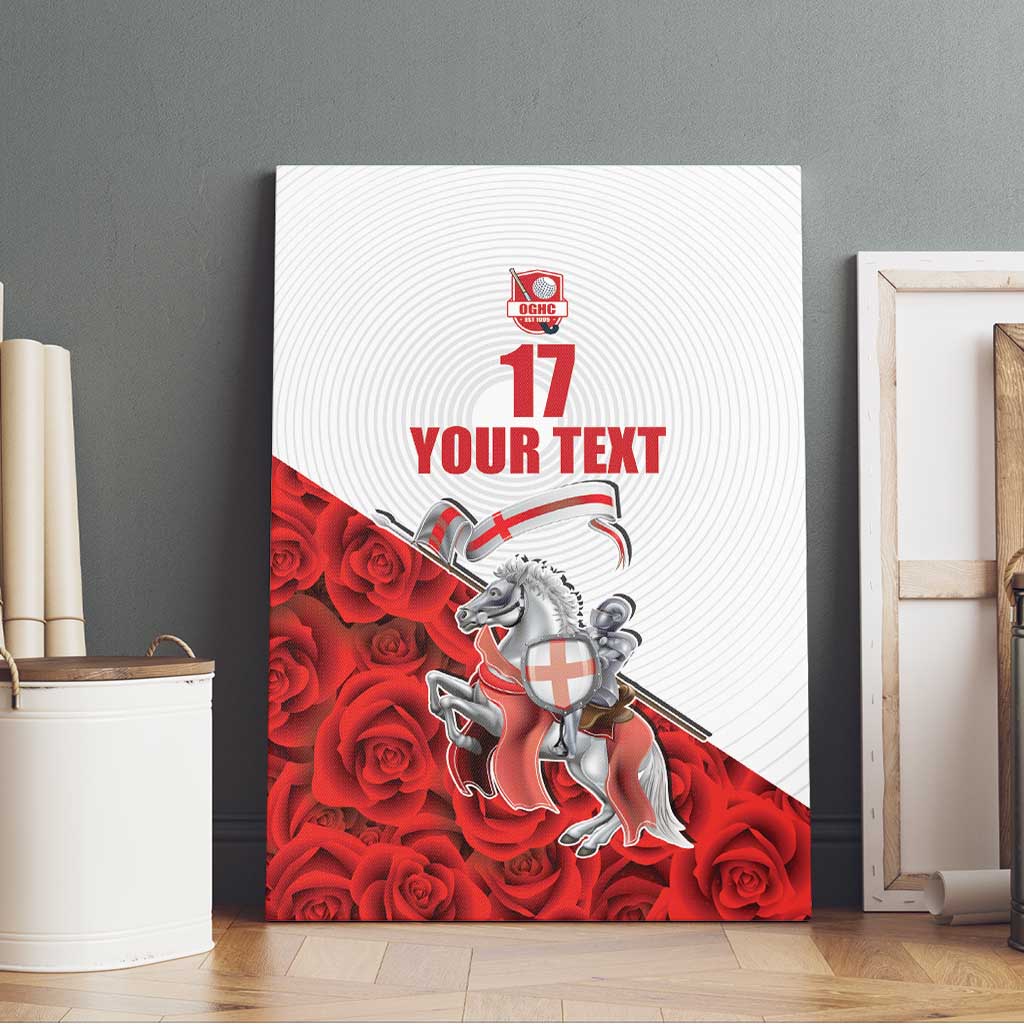 Custom England Field Hockey Champions Canvas Wall Art Old Georgians Hockey Club Sporty Style