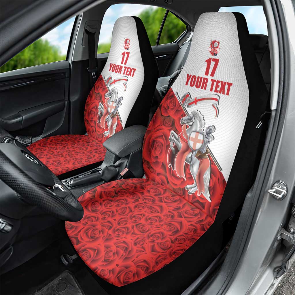 Custom England Field Hockey Champions Car Seat Cover Old Georgians Hockey Club Sporty Style