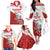 Custom England Field Hockey Champions Family Matching Off The Shoulder Long Sleeve Dress and Hawaiian Shirt Old Georgians Hockey Club Sporty Style