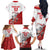 Custom England Field Hockey Champions Family Matching Off The Shoulder Long Sleeve Dress and Hawaiian Shirt Old Georgians Hockey Club Sporty Style