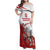 Custom England Field Hockey Champions Family Matching Off Shoulder Maxi Dress and Hawaiian Shirt Old Georgians Hockey Club Sporty Style