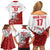 Custom England Field Hockey Champions Family Matching Off Shoulder Short Dress and Hawaiian Shirt Old Georgians Hockey Club Sporty Style