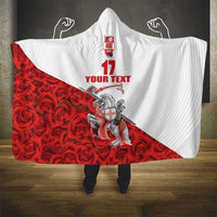 Custom England Field Hockey Champions Hooded Blanket Old Georgians Hockey Club Sporty Style