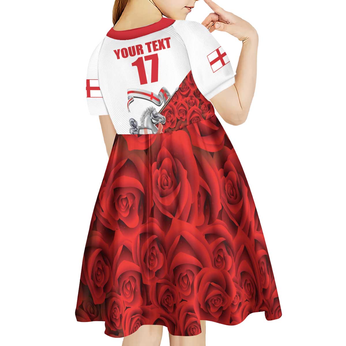 Custom England Field Hockey Champions Kid Short Sleeve Dress Old Georgians Hockey Club Sporty Style