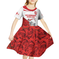Custom England Field Hockey Champions Kid Short Sleeve Dress Old Georgians Hockey Club Sporty Style