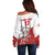 Custom England Field Hockey Champions Off Shoulder Sweater Old Georgians Hockey Club Sporty Style