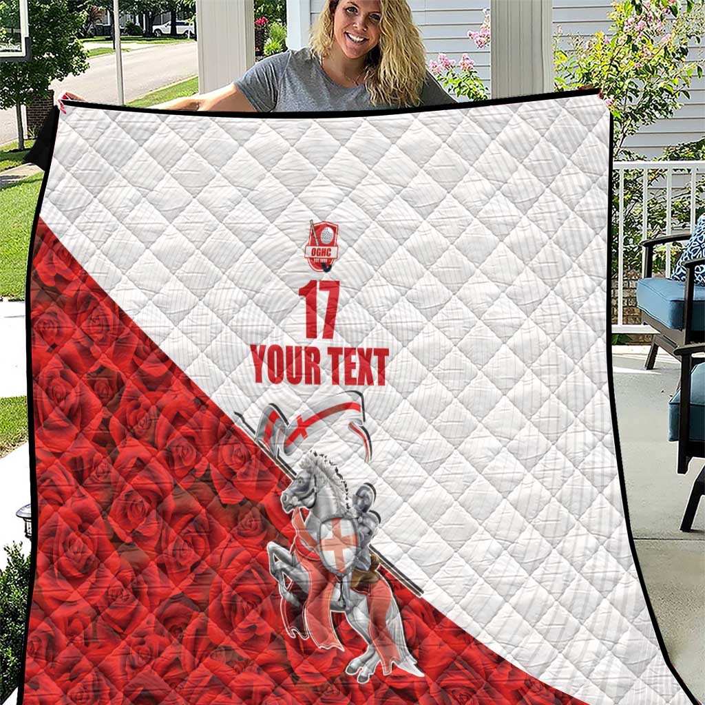 Custom England Field Hockey Champions Quilt Old Georgians Hockey Club Sporty Style