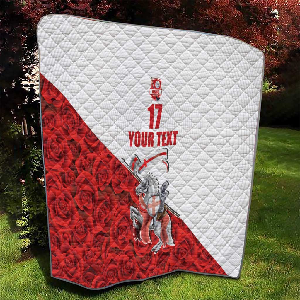 Custom England Field Hockey Champions Quilt Old Georgians Hockey Club Sporty Style