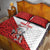 Custom England Field Hockey Champions Quilt Bed Set Old Georgians Hockey Club Sporty Style