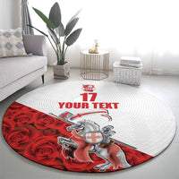 Custom England Field Hockey Champions Round Carpet Old Georgians Hockey Club Sporty Style