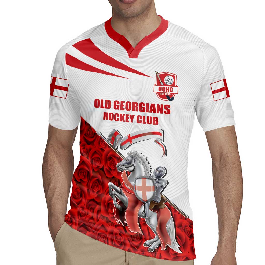 Custom England Field Hockey Champions Rugby Jersey Old Georgians Hockey Club Sporty Style