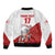 Custom England Field Hockey Champions Sleeve Zip Bomber Jacket Old Georgians Hockey Club Sporty Style