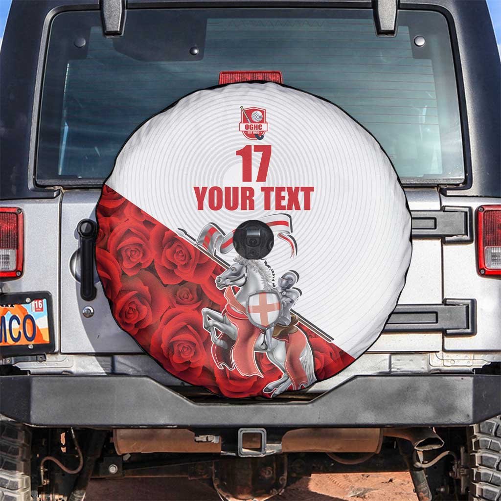Custom England Field Hockey Champions Spare Tire Cover Old Georgians Hockey Club Sporty Style