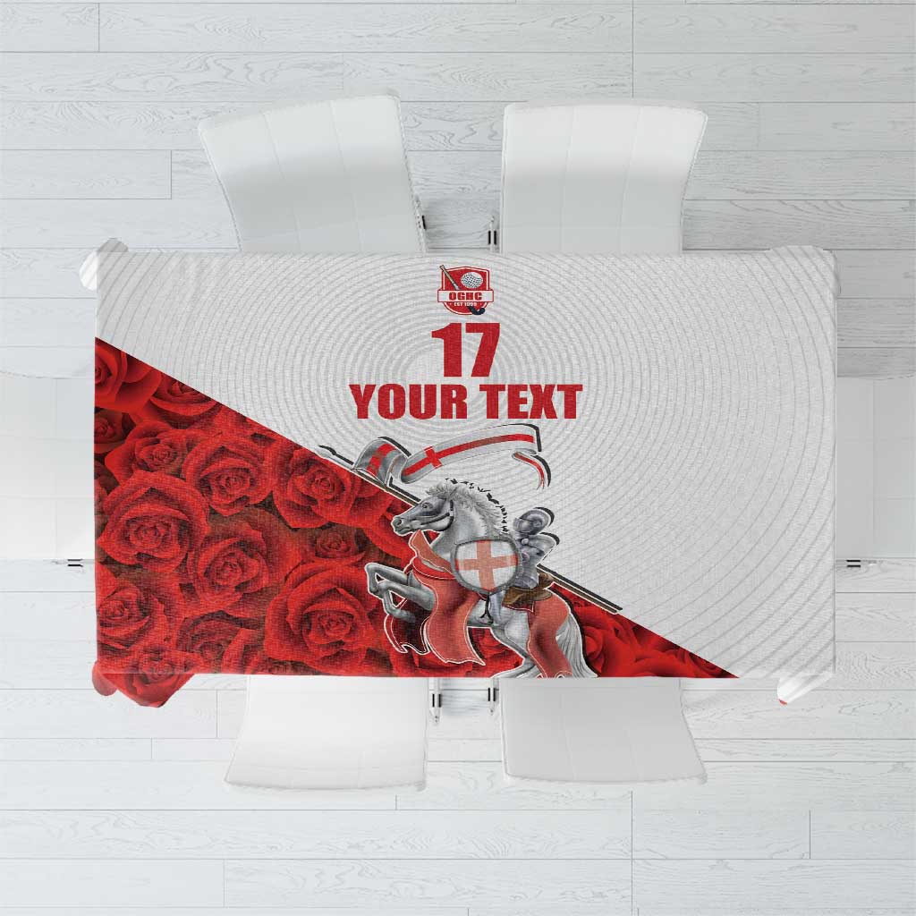 Custom England Field Hockey Champions Tablecloth Old Georgians Hockey Club Sporty Style