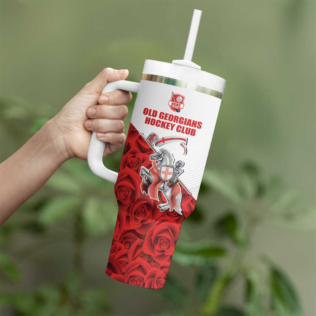 Custom England Field Hockey Champions Tumbler With Handle Old Georgians Hockey Club Sporty Style