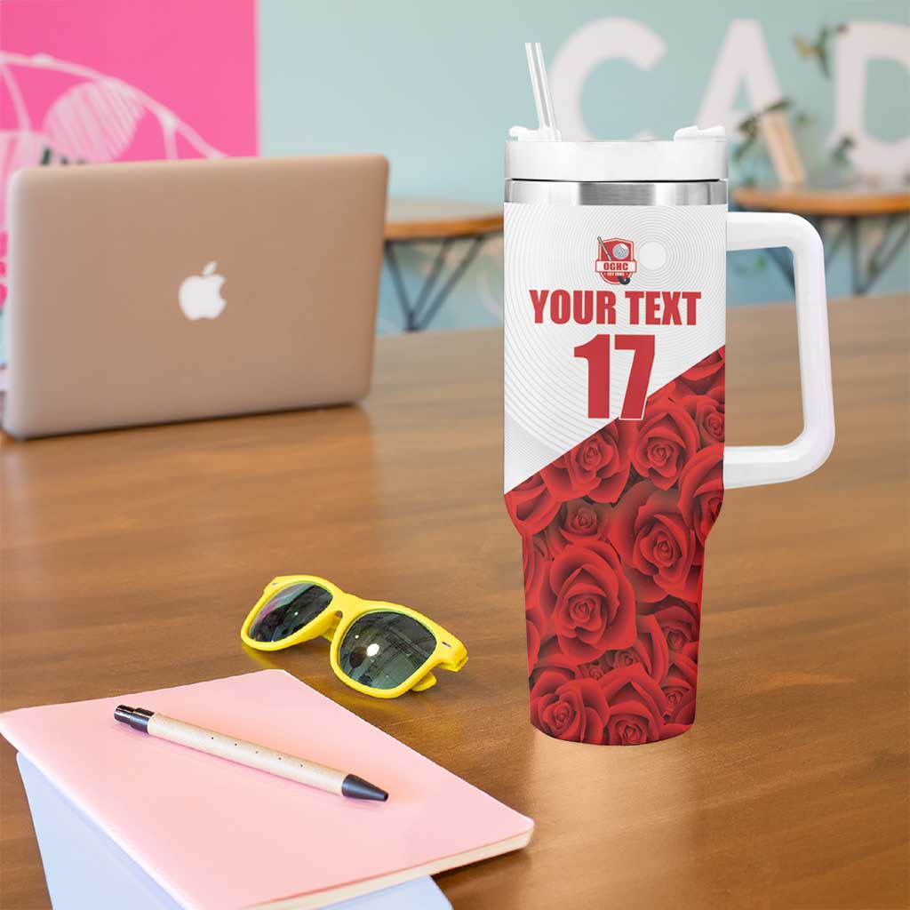 Custom England Field Hockey Champions Tumbler With Handle Old Georgians Hockey Club Sporty Style