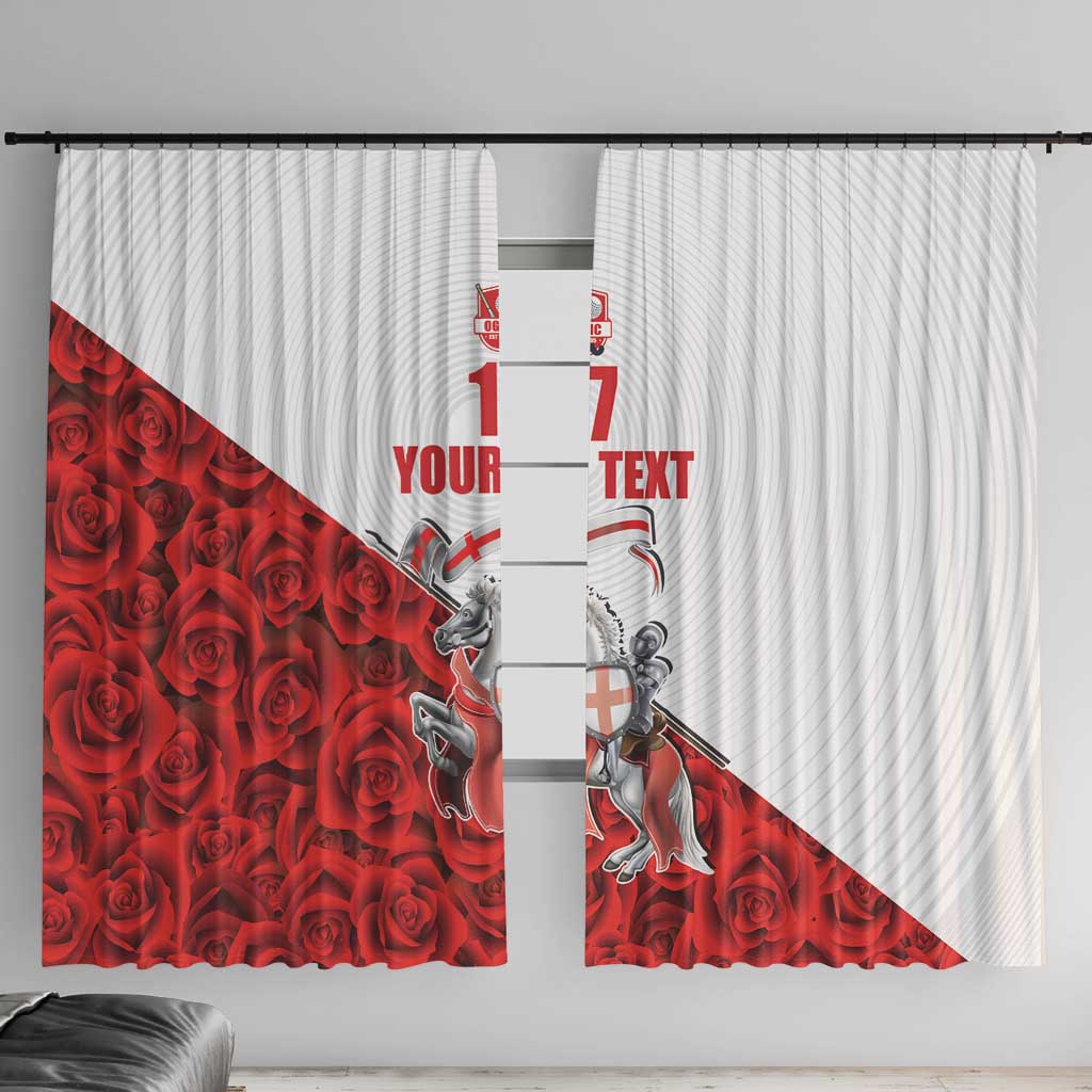 Custom England Field Hockey Champions Window Curtain Old Georgians Hockey Club Sporty Style